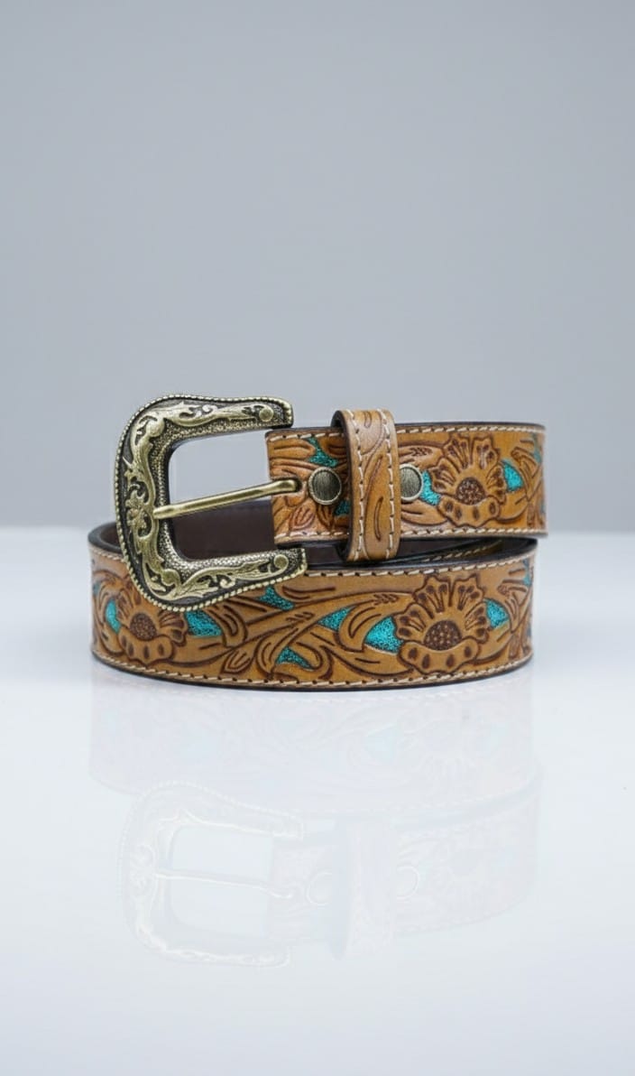 Premium Genuine Leather Belt for Men – Handcrafted by India Creative Hub